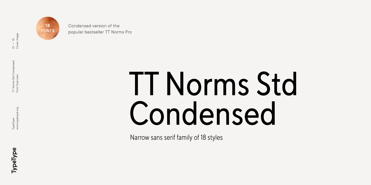 Пример шрифта TT Norms Std Condensed #1